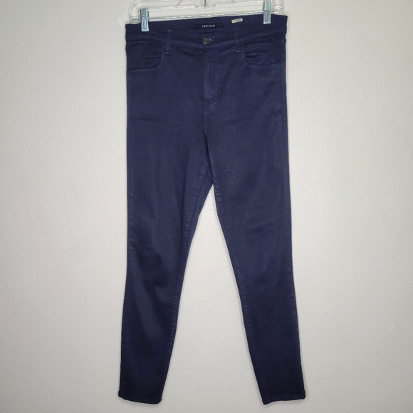 J Brand Denim - J Brand Alana High Rise Crop Skinny Dark Blue Jeans Size 29